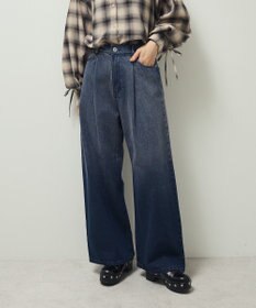 Green Parks ・ＳＵＧＡＲ　ＳＰＯＯＮ　デニムワイドパンツ