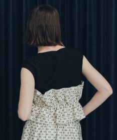 YECCA VECCA ビスチェドッキングブラウス