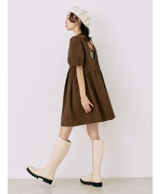 earth music&ecology バックオープンチュニックワンピース