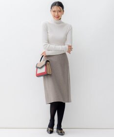 23区 【洗える】スムージーコットン シアーリブ ニット