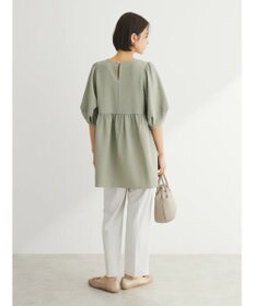 Green Parks ジャガードペプラムブラウス