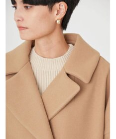 AMERICAN HOLIC 中空ＦＩＢＥＲドロップショルダーチェスターコート