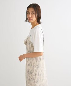 Green Parks ・ＥＬＥＮＣＡＲＥ　ＤＵＥ　フロントＺＩＰプリーツワンピ