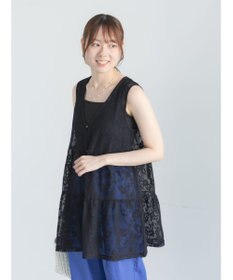 Te chichi 前後2WAYレースレイヤードチュニックベスト