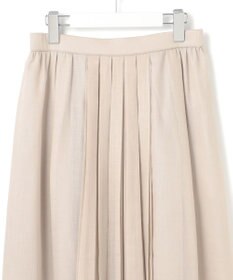 23区 【洗える】ソフトシアーフィルム タック スカート