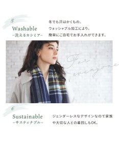 MOONBAT WEB限定【洗える】ミエル (miel) カシミヤ100％ チェックマフラー