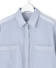 23区 【先行予約】ナイロンコットンシアーボイル ドロストシャツ