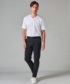 GOTAIRIKU ビジネスインナー/下着兼用【パックT】5.6oz 綿100％ スムース光沢加工 Tシャツ（Vネック/2枚セット）