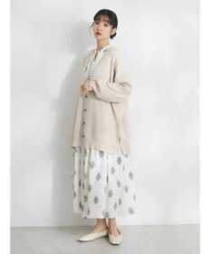 CRAFT STANDARD BOUTIQUE インド綿混フラワーモチーフワンピース