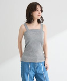 Green Parks スクエアラメタンクトップ