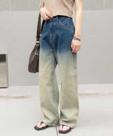 WEGO 【新色追加/美脚/XS～Lサイズ展開】ストレートデニムパンツ