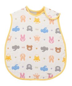 MIKI HOUSE HOT BISCUITS 六重織どうぶつ柄ガーゼスリーパーセット【BOX付き】