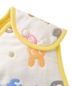 MIKI HOUSE HOT BISCUITS 六重織どうぶつ柄ガーゼスリーパーセット【BOX付き】