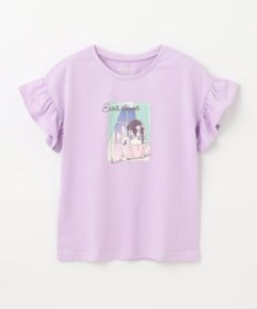 ANY KIDS 袖フリル エモプリント Ｔシャツ