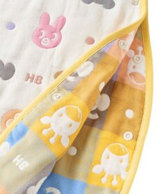 MIKI HOUSE HOT BISCUITS 六重織どうぶつ柄ガーゼスリーパーセット【BOX付き】