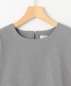 組曲 S 【KUMIKYOKU NAVY】ウーステッドライククロス フリルブラウス