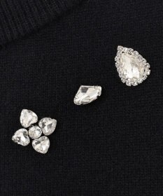 GRACE CONTINENTAL マルチビジューニットトップ