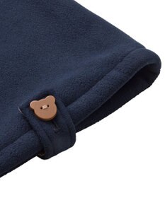 MIKI HOUSE HOT BISCUITS 【70-90cm】 お耳付きボアフリース ダッフルマント