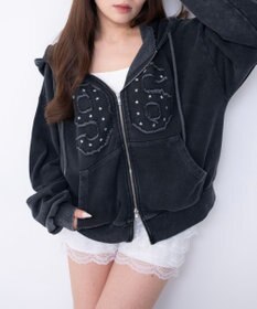 WEGO グラフィックZIPパーカー