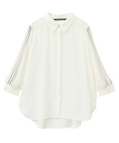 YECCA VECCA ラインプリーツスリーブシャツ