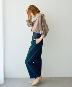 YECCA VECCA ラインプリーツスリーブシャツ