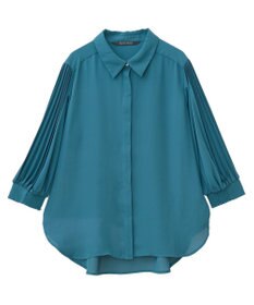 YECCA VECCA ラインプリーツスリーブシャツ