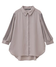 YECCA VECCA ラインプリーツスリーブシャツ