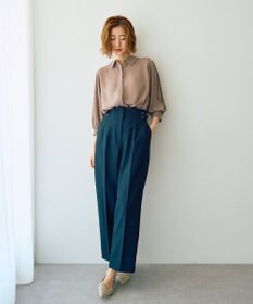 YECCA VECCA ラインプリーツスリーブシャツ