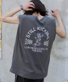 WEGO 【ユニセックス着用ITEM/MLサイズ展開】グラフィックBIGノースリーブ