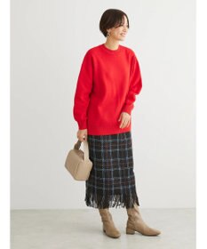 Green Parks ・ＳＵＧＡＲ　ＳＰＯＯＮ　チェックフリンジスカート