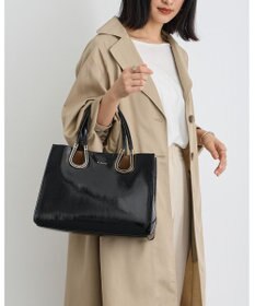 MioFIRANO ホースシューエナメルハンドバッグ 2WAY　FIRANO フィラノ