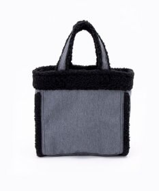 LeSportsac SMALL TWO WAY DENIM TOTE/ブラックデニム/ブラックシェルパ
