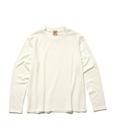 J.PRESS MEN オンでもオフでも品よく快適に【UVカット / 接触冷感 / 吸水速乾】【J.PRESS PREMIUM JERSEY】無地 ロングスリーブTシャツ ホワイト系