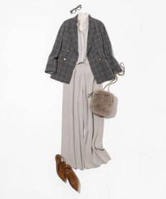 23区 L 【見上愛さん着用/洗える】カシミヤブレンド ニット パンツ