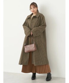 earth music&ecology ステンカラーコート（チェック）