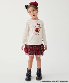 ANY KIDS 【ハローキティ×ANY KIDS】アップリケ 長袖Tシャツ