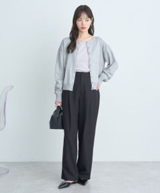 earth music&ecology ＵＶカット加工クルーネックニットカーディガン