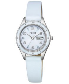 CITIZEN 【電池交換不要 ソーラーテックウオッチ】wicca「ACTIVE LINE」KH3-711-70 シルバー ライトブルー