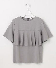 自由区 S 【接触冷感・UVカット・吸水速乾・抗菌防臭・洗える】ハイツイストポンチフレアディティール カットソー