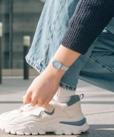 CITIZEN 【電池交換不要 ソーラーテックウオッチ】wicca「ACTIVE LINE」KH3-711-70 シルバー ライトブルー