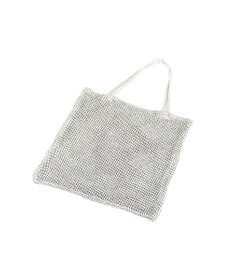 UNBILLION カシュカシュ cachecache / ラメ糸編みトートバッグ