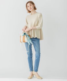 23区 【洗える】テンセルストレッチ フレア ニット