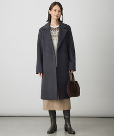 J.PRESS LADIES Pureラムウール ダブル ロングコート