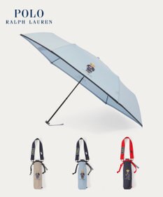 MOONBAT POLO RALPH LAUREN(ポロ ラルフローレン)FLAG BEAR 無地 折りたたみ傘 簡単開閉