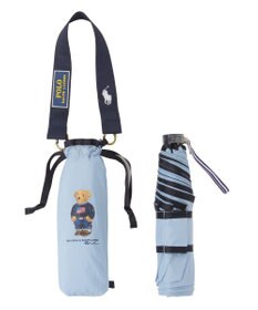 MOONBAT POLO RALPH LAUREN(ポロ ラルフローレン)FLAG BEAR 無地 折りたたみ傘 簡単開閉