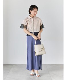 Te chichi レースヘムクロップトシャツ