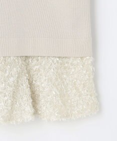 自由区 S 【SHIHOさん着用】ジャカードコンビ カーディガン