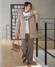 ANY 【洗濯機可/フード取り外し可能/撥水】楽映えリッチロング丈ダウン