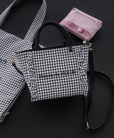 Maison de FLEUR ギンガムフリル2Wayバッグ