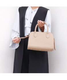 UNBILLION ペルケ perche / 牛革スクエア2way手提げ